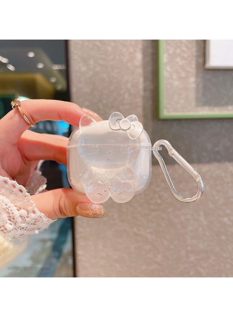 Transparent Aesthetic For AirPods3 Wireless Earphone Case Protective Cover Soft - Image 1