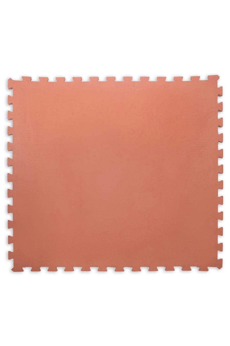 Terrain Vulcan Extreme Interlocking Rubber Gym Floor Mats – Red – 100x100 cm, 15mm Thick – Heavy-Duty Rubber Tiles for Home & Commercial Gym Flooring - Image 2