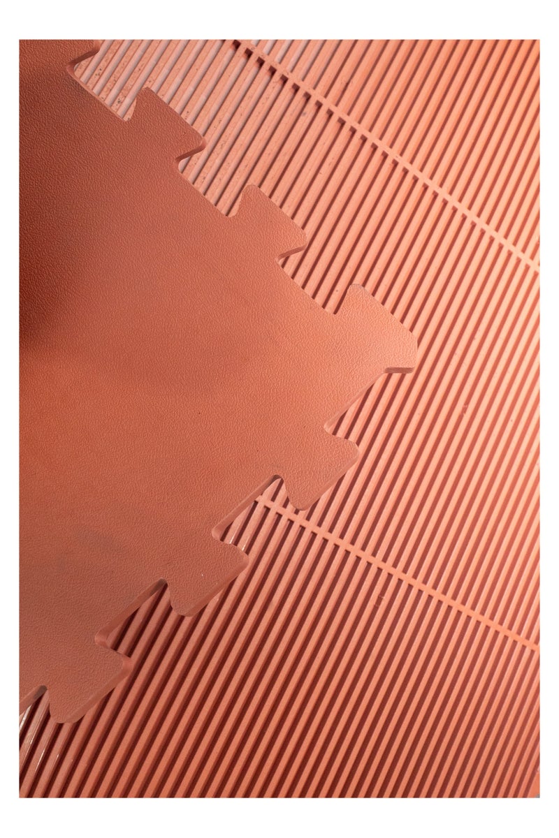 Terrain Vulcan Extreme Interlocking Rubber Gym Floor Mats – Red – 100x100 cm, 15mm Thick – Heavy-Duty Rubber Tiles for Home & Commercial Gym Flooring - Image 3