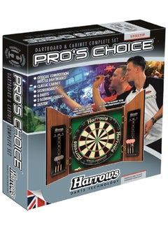 Harrows Wood Dartboard Cabinet Full Set  - Image 1