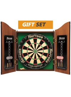 Harrows Wood Dartboard Cabinet Full Set  - Image 2