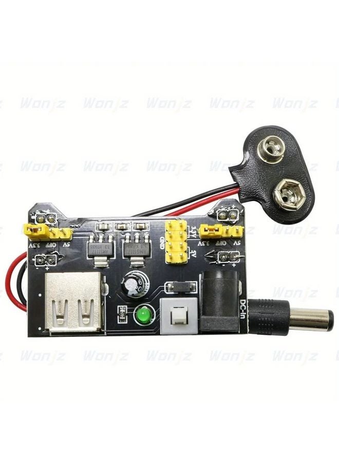 1 قطعة وحدة تزويد الطاقة للوحة التجارب MB102 مع كابل طاقة كامل لمشاريع DIY ESP32 و Raspberry Pi - Image 4