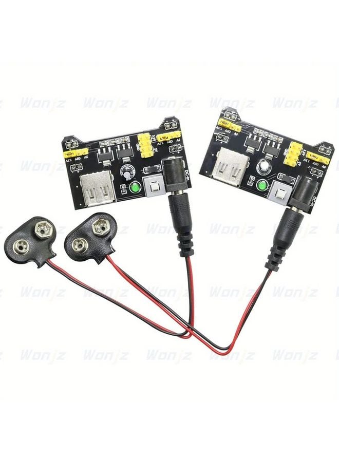 1 قطعة وحدة تزويد الطاقة للوحة التجارب MB102 مع كابل طاقة كامل لمشاريع DIY ESP32 و Raspberry Pi - Image 2