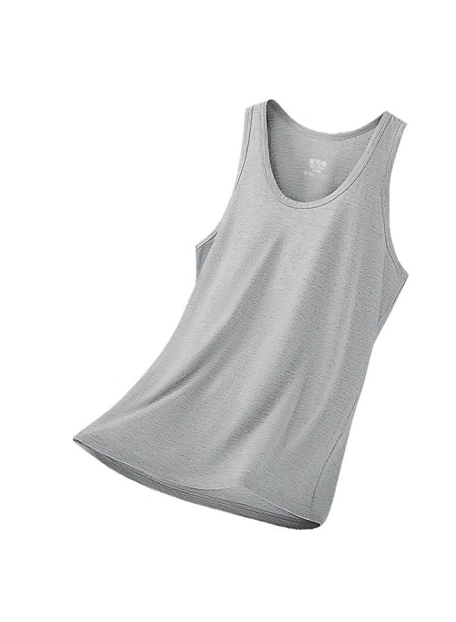 Yiershuang Men's 100% Cotton Vest Summer Thin Breathable Sports Tank Top All Cotton Racerback Undershirt - Image 5