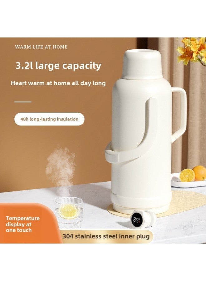 Heat Preservation Kettle Household Large Capacity Warm Kettle Warm Dormitory Student Hot Pot Old-fashioned Thermos Thermos Thermos Thermos-Color:2000ml ( 2kg Water) Comes With A One-year Warranty-Capacity:[green] Double-layer Silver-plated Vacuum Glass Liner Integrated Lid  - Image 2