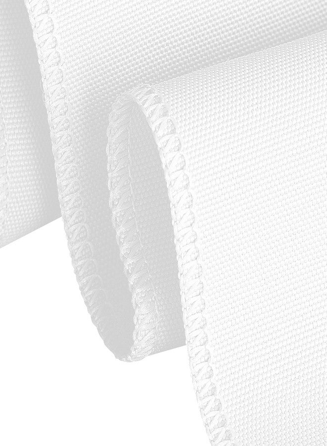 LTC LINENS 5 Pack 120 Inch Round Tablecloth White - Bulk for 60 Inch Round Table Floor Length - Wrinkle Resistant Polyester Fabric Cloth for Wedding - Image 4