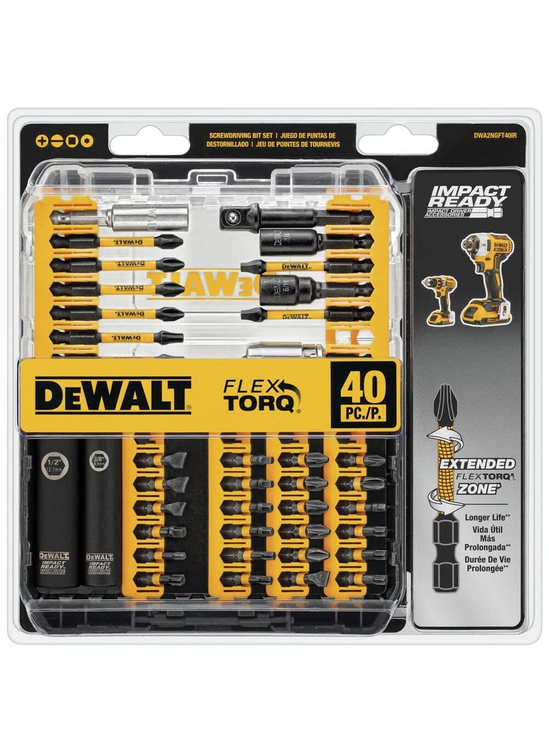 DEWALT DEWALT DWA2NGFT40IR Impact Ready Flextorq 40-Piece Steel Screwdriver Bit Set  - Image 5