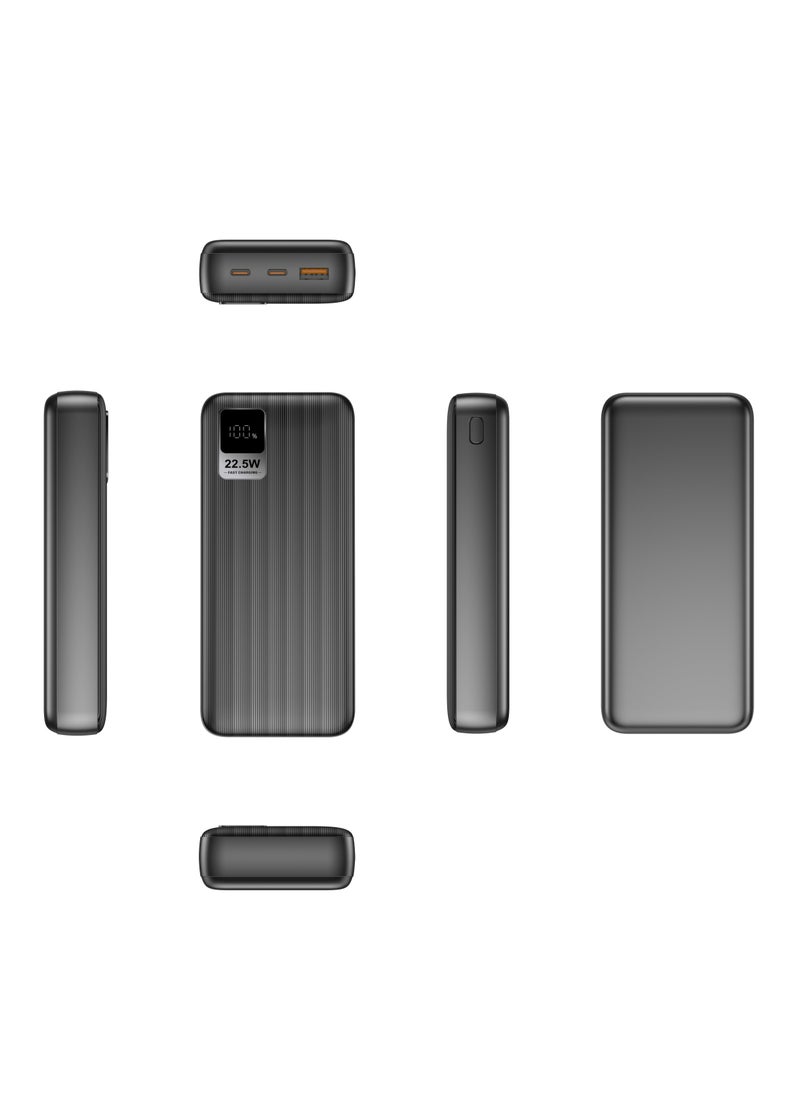 MATRIX S20-20000mAh Power Bank Fast Charging 22.5W- Black  - Image 4