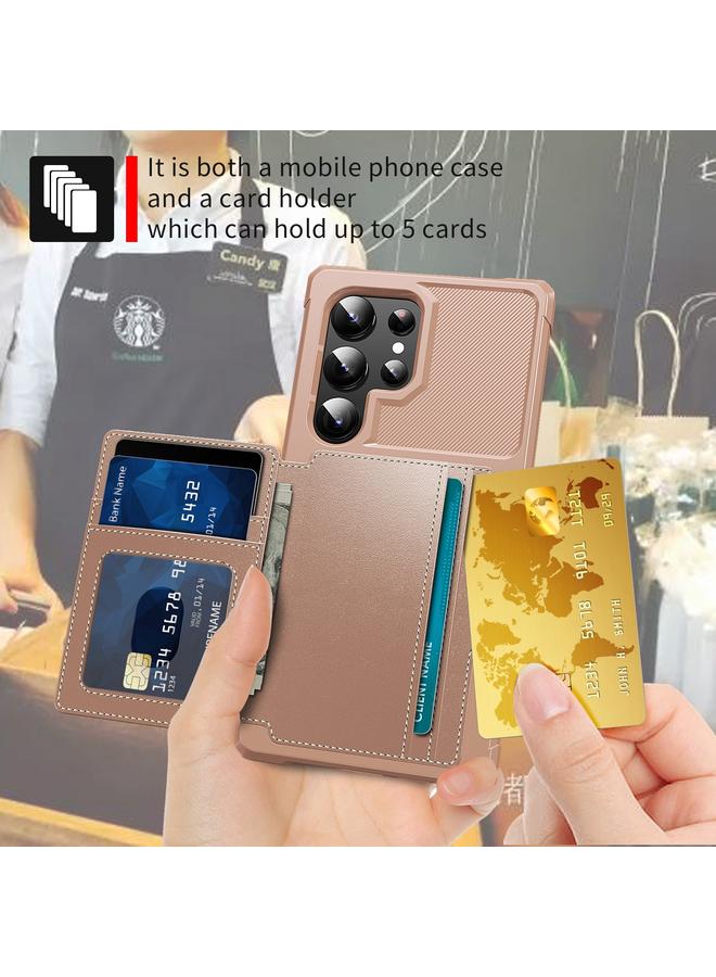 S-TOP Case For Samsung Galaxy S24 Ultra 5G Magnetic Wallet Card Bag Leather Phone Case - Image 5