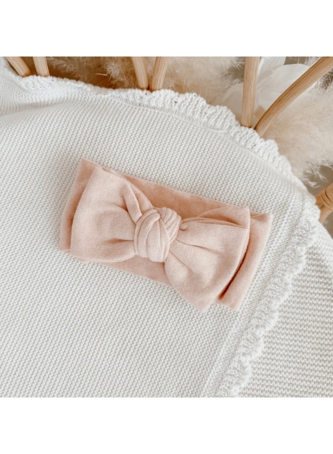 Beauwa baby Mini Knit Booties - Pink Lemonade - Image 1