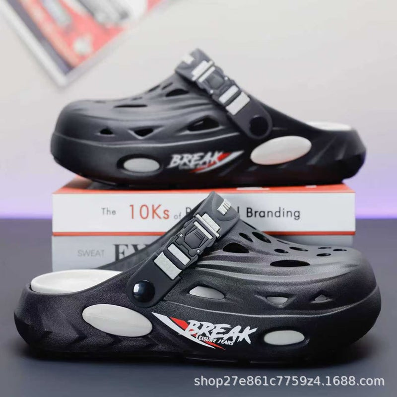 Hole Shoes for Men and Women - Indoor/Outdoor Wear, Trendy Sandals with Squeezable Comfort - Image 3