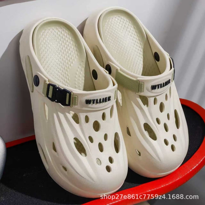 Hole Shoes for Men and Women - Indoor/Outdoor Wear, Trendy Sandals with Squeezable Comfort - Image 1