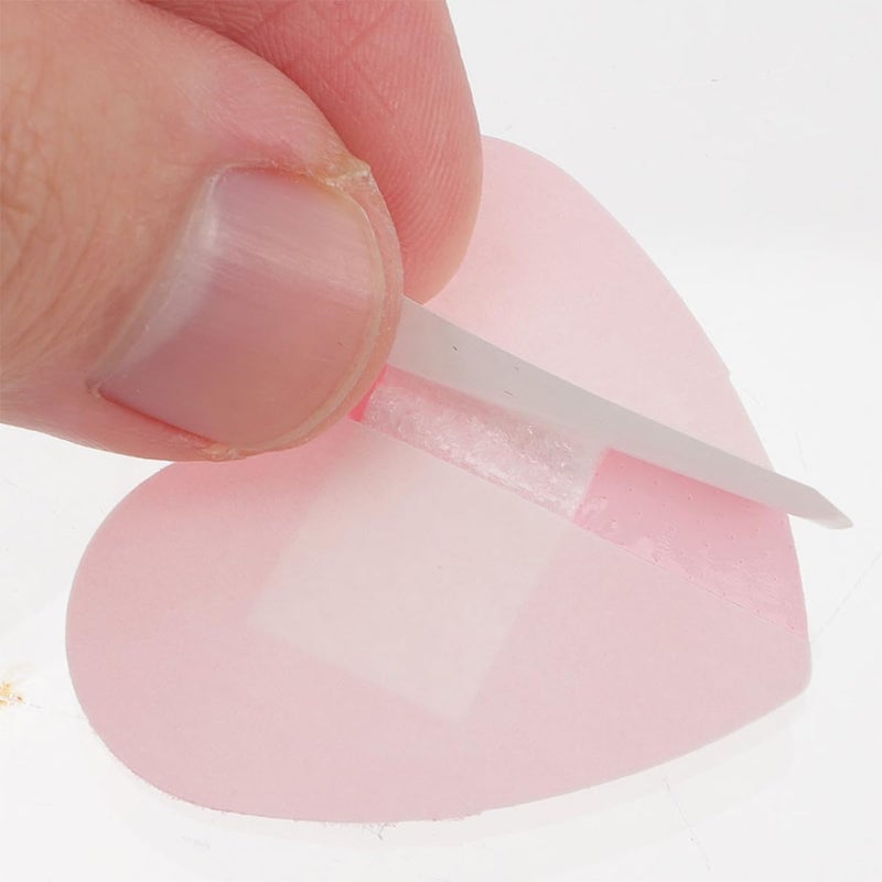 Mikinona Heart-Shaped Adhesive Wound Bandages Patches, Breathable Small Wound Care Bandages, Red 60Pcs for Outdoor Sports and Medical First Aid - Image 3