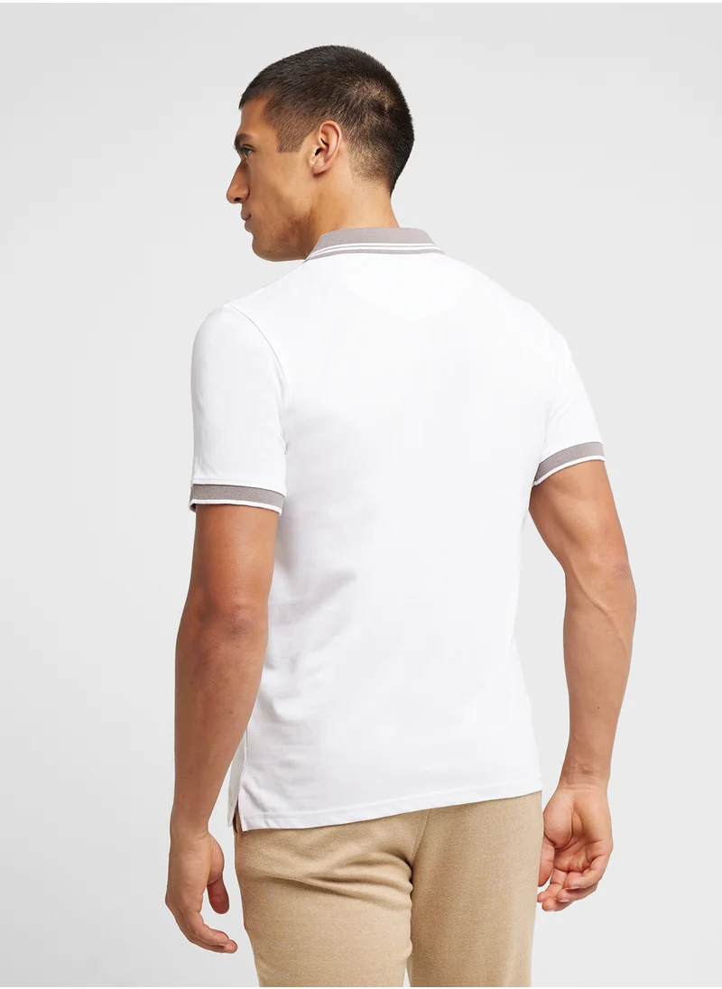 روبرت وود Zipper Polo Shirt