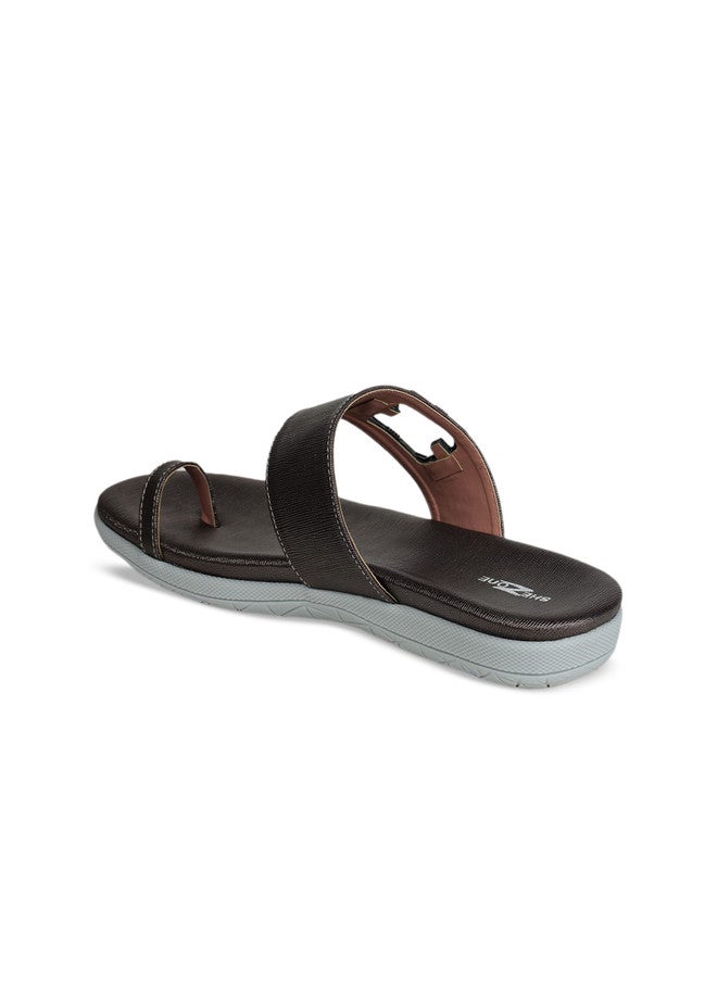 She Zone Buckle Embellished One Toe Flats for Women - Image 3