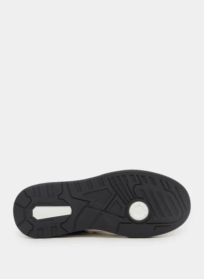 Styli Color Block Skateboard Lace Up Sneakers
