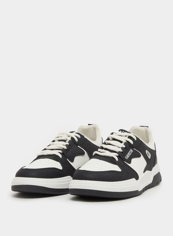 Styli Color Block Skateboard Lace Up Sneakers - Image 2