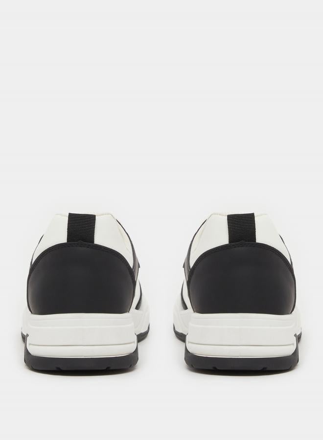 Styli Color Block Skateboard Lace Up Sneakers - Image 4