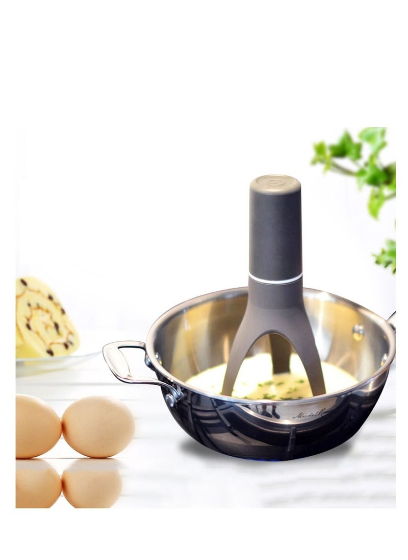 Y&D - Automatic Triangle Stirrer, Adjustable Electric Hand Whisk Blender 3 Speeds Mixer Portable Kitchen Gadgets Stir Mixing Egg Beater for Frappe, Matcha, Hot Chocolate Black - Image 1