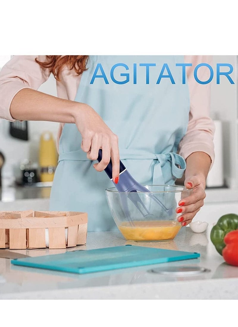 Y&D - Automatic Triangle Stirrer, Adjustable Electric Hand Whisk Blender 3 Speeds Mixer Portable Kitchen Gadgets Stir Mixing Egg Beater for Frappe, Matcha, Hot Chocolate Black - Image 1