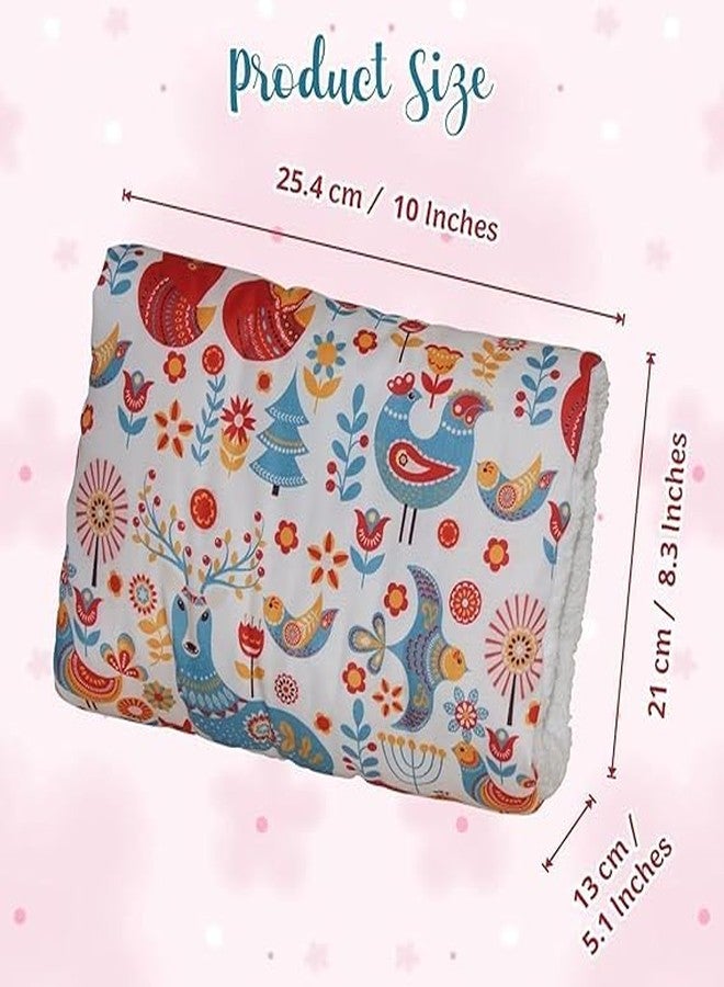 SHOPECOM وسادة الرضاعة للأطفال من شوبكوم، وسادة دعم للذراعين أثناء الرضاعة الطبيعية والرضاعة بالزجاجة، وسادة دعم للرأس، مناسبة للسفر وقابلة للغسل (متعددة الألوان) - Image 4