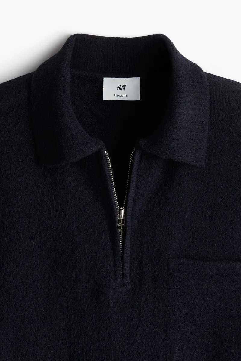 H&M Regular Fit Zip-top jumper