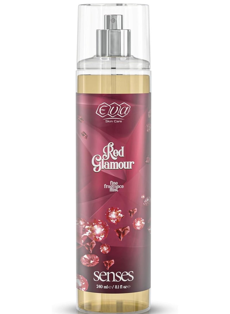 إيفا بخاخ للجسم سينسيز للعناية بالبشرة من ايفا - ريد جلامور سعة 240 مل، نساء