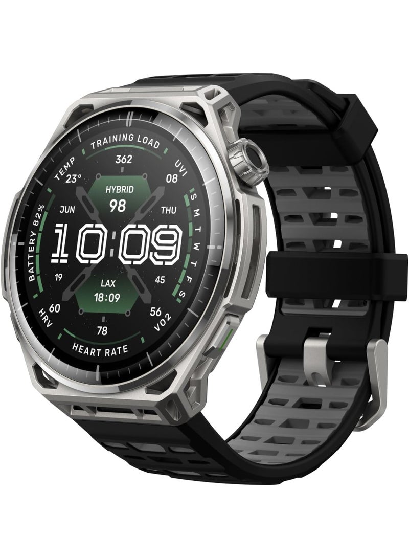 Amazfit 658 mAh Amazfit Balance 3 GPS Smartwatch, 48mm 1.5"AMOLED Sapphire Glass, Stainless Steel Case, 21-Day Battery, Flashlight, 64GB, Offline Maps, 10 ATM, 180+ Sports & HYROX Fitness Tracker for Android & iPhone Stainless Steel - Image 1