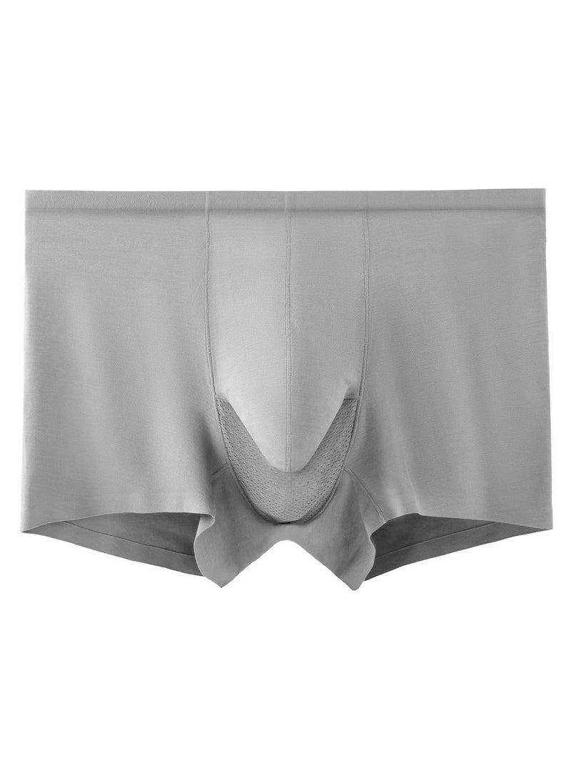 Generic - Men's Underwear Bullet Separation High Elastic No Trace Belt Summer Ice Silk Thin Section Breathable Youth Boxer Brief - Image 1