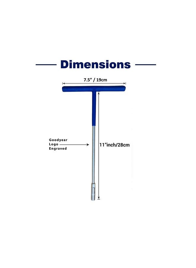 Goodyear Spanner, Spanner Set, Spanner Tool Kit, T-socket Spanner (8mm,9mm,10mm,11mm,12mm,13mm,14mm) Pack Of 7 - Hex Socket, Silver - Image 5
