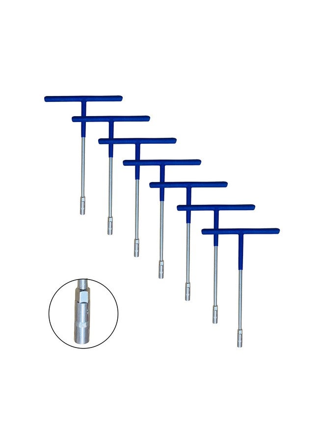 Goodyear Spanner, Spanner Set, Spanner Tool Kit, T-socket Spanner (8mm,9mm,10mm,11mm,12mm,13mm,14mm) Pack Of 7 - Hex Socket, Silver - Image 4