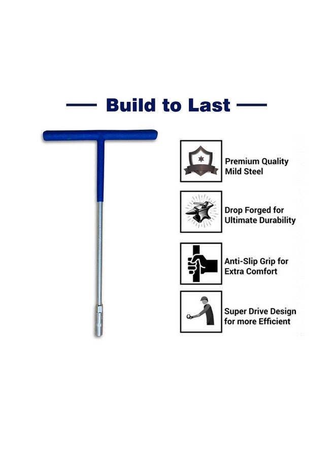 Goodyear Spanner, Spanner Set, Spanner Tool Kit, T-socket Spanner (8mm,9mm,10mm,11mm,12mm,13mm,14mm) Pack Of 7 - Hex Socket, Silver - Image 2