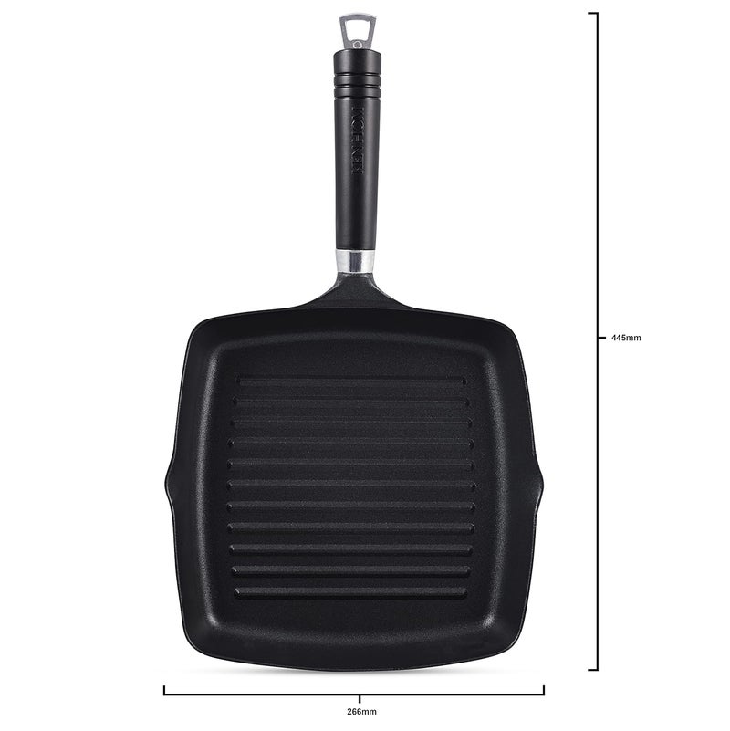 Ken Hom Cast Aluminium Non Stick Grill Pan for thinKitchen 25 cm - Image 3