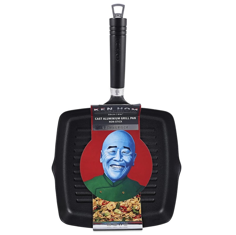 Ken Hom Cast Aluminium Non Stick Grill Pan for thinKitchen 25 cm - Image 2