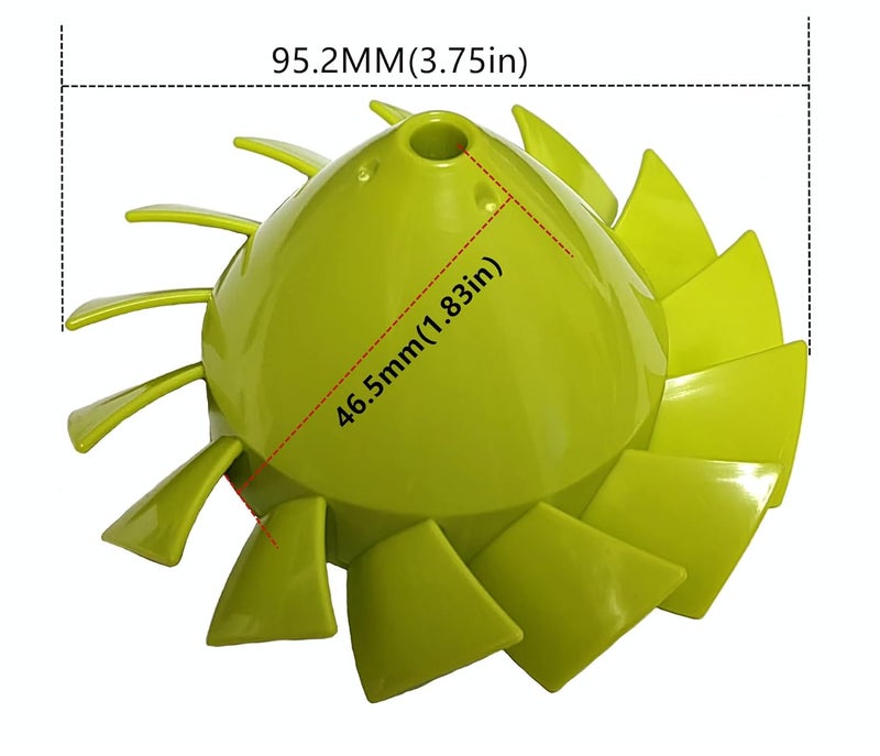palart 529437003/529437004/529437001 Blower Fan Compatible with Fits Ryobi Ryobi 18 Volt Blower Fan P2108 P21081 P21081VN P21081VNM - Image 4