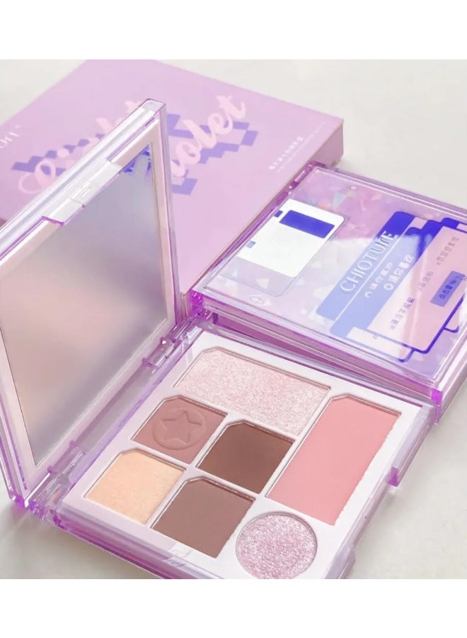 CHIO.TURE Multicolour Eyeshadow Palette 7.5g 02 Light Violet - Image 2
