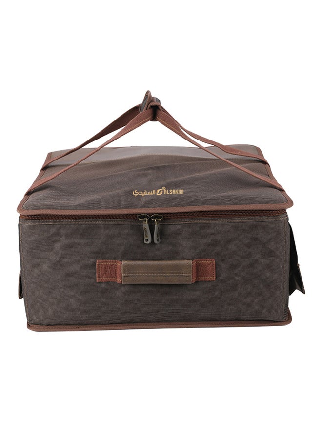 AL SANIDI Al-Khair bag for trips, Camping bag, Coffee Brown, Size 33*32*18Cm  - Image 2