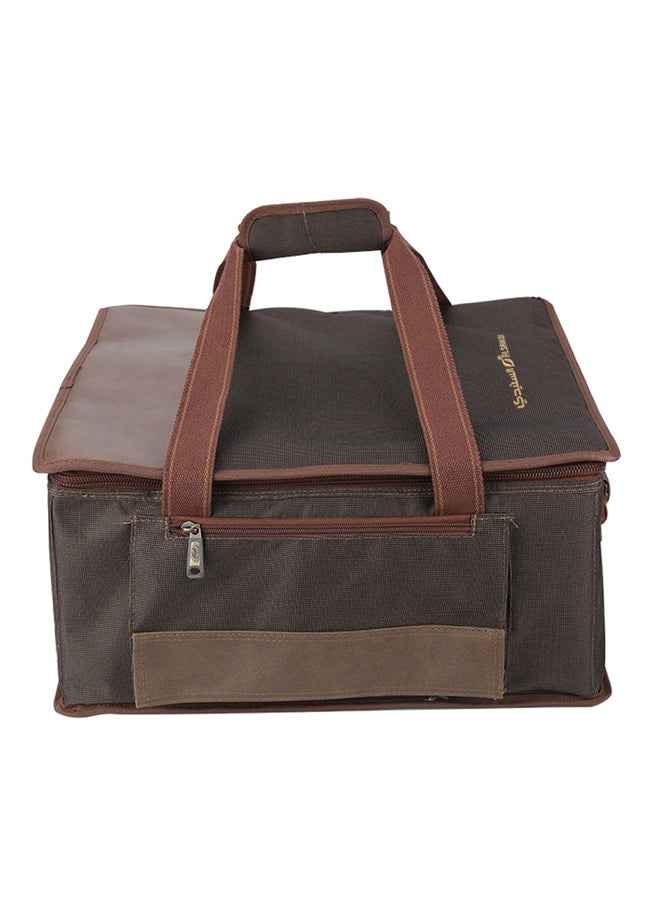 AL SANIDI Al-Khair bag for trips, Camping bag, Coffee Brown, Size 33*32*18Cm  - Image 3