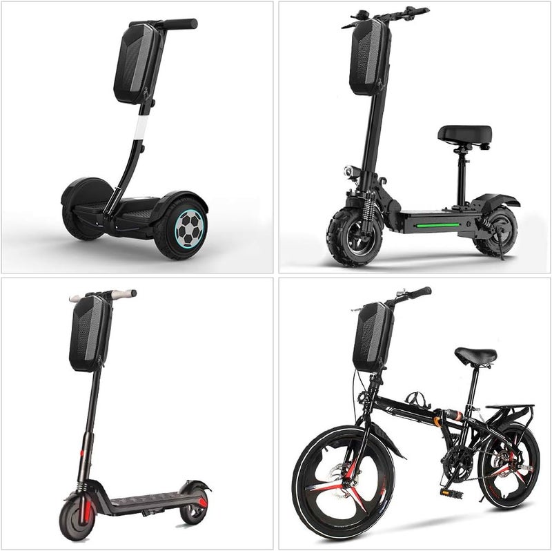 lilistore Scooter Handlebar Bag Hard Shell EVA Storage Bag for Folding Bike Electric Scooter - Image 4