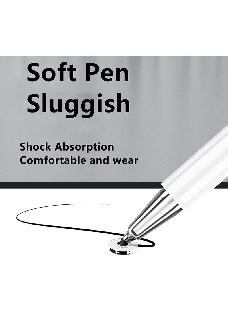 Stylus Pens for iPad Pencil Capacitive Pen High Sensitivity Fine Point Magnetism Cover Cap Universal for Apple/iPhone/Ipad pro/Mini/Air/Android/Microsoft/Surface and Other Touch Screens (White) - Image 4