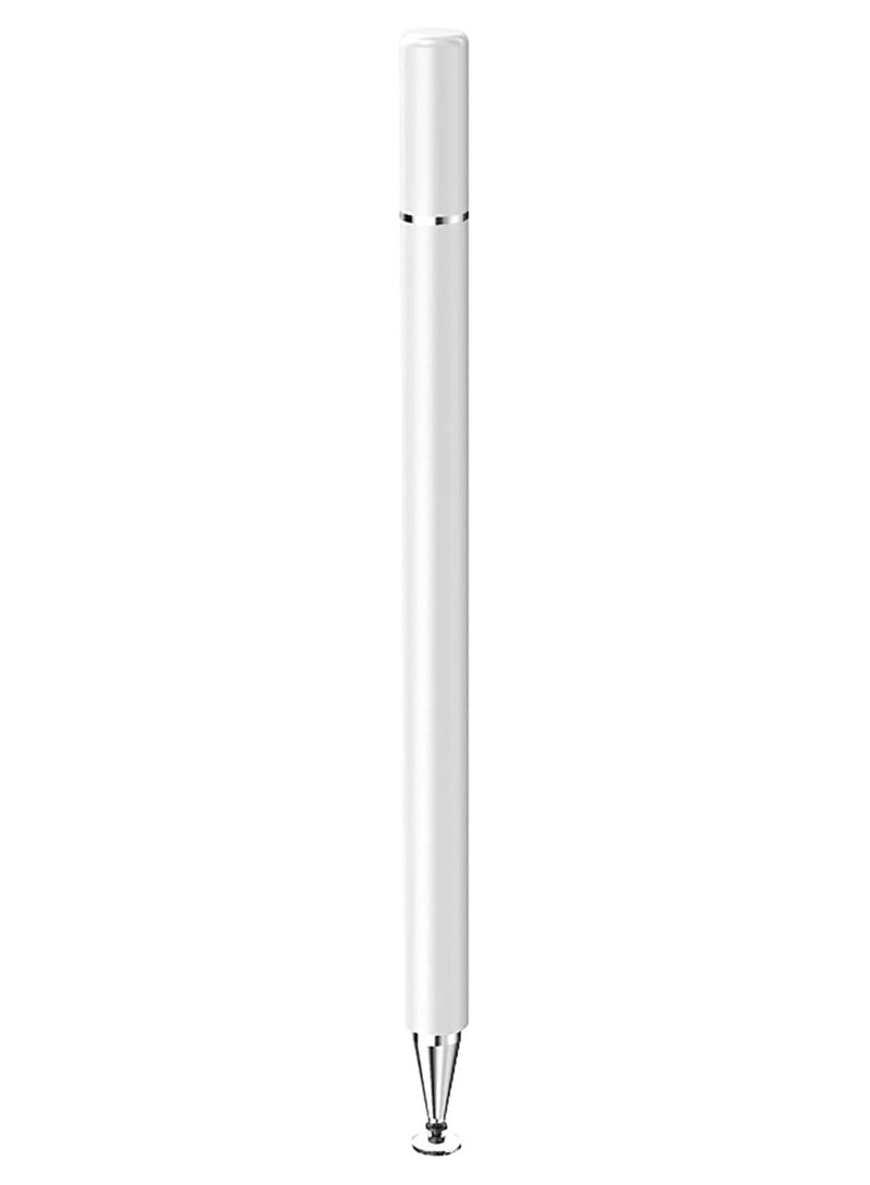 Stylus Pens for iPad Pencil Capacitive Pen High Sensitivity Fine Point Magnetism Cover Cap Universal for Apple/iPhone/Ipad pro/Mini/Air/Android/Microsoft/Surface and Other Touch Screens (White) - Image 1