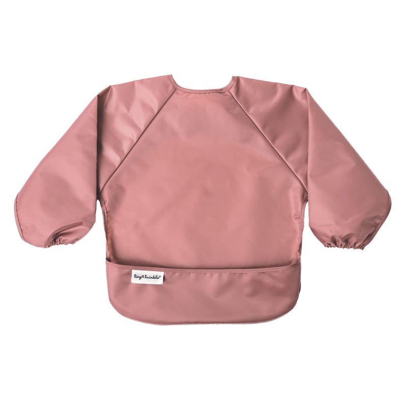 Tiny Twinkle Long Sleeve Bib for Babies & Toddlers | 2-Pack Waterproof Smock Bib for Eating | Machine Washable & Mess-Proof Feeding Essentials | Newborn Shower Gift (Taupe Lilac,6â€“24M) - Image 5