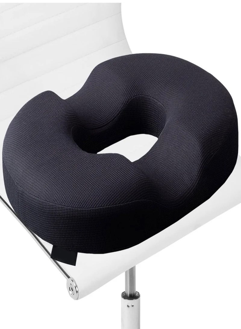 Donut Pillow for Tailbone Pain Relief Cushion Hemorrhoid Pillow Two Humps Hip Curve Design for Hemorrhoids Prostate Pregnancy Coccyx Sciatica Post Natal Surgery Portable Donut Cushion - Image 1