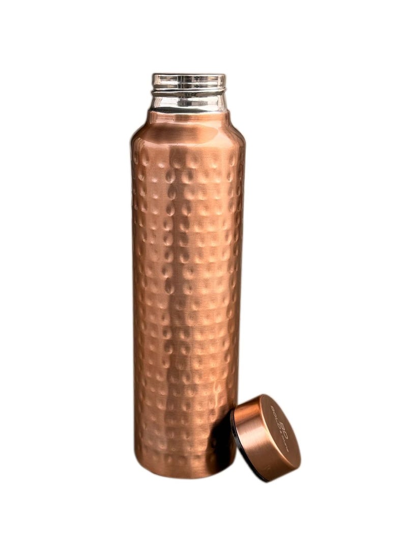 BOLD & DIVINE Copper Plated Stainless Steel Water Bottle | 32 OZ NON-Insulated Single Walled Stainless Steel Sports Water Bottle for Cyclists, Runners, Hikers, Beach Goers, Picnics, Camping - Image 1