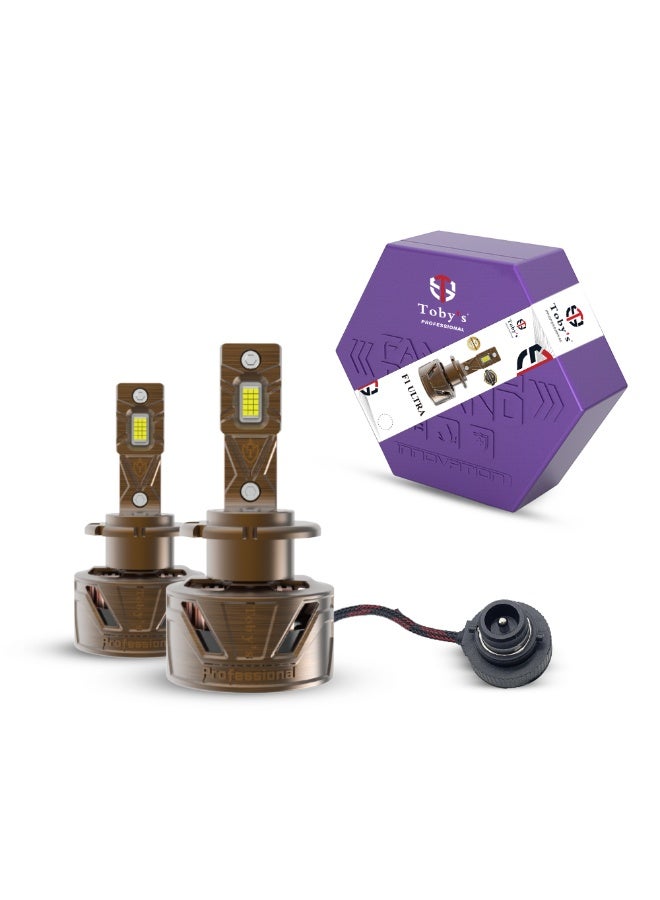 توبيز تجربة مصباح أمامي LED احترافي F1 Ultra D4 من Toby's مع سطوع لا مثيل له ومتانة فائقة وتكنولوجيا متقدمة لأداء قيادة ليلية أكثر أمانًا - F1 ULTRA D4