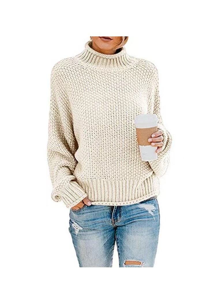 Loquat Casual Fashion Solid Color Sweater 