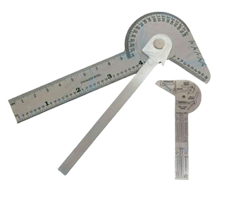 Multi Purpose Protractor Square Rule Center Finder Divider Drill Point Gauge - Image 1
