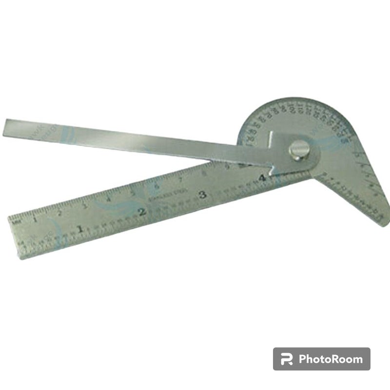 Multi Purpose Protractor Square Rule Center Finder Divider Drill Point Gauge - Image 2