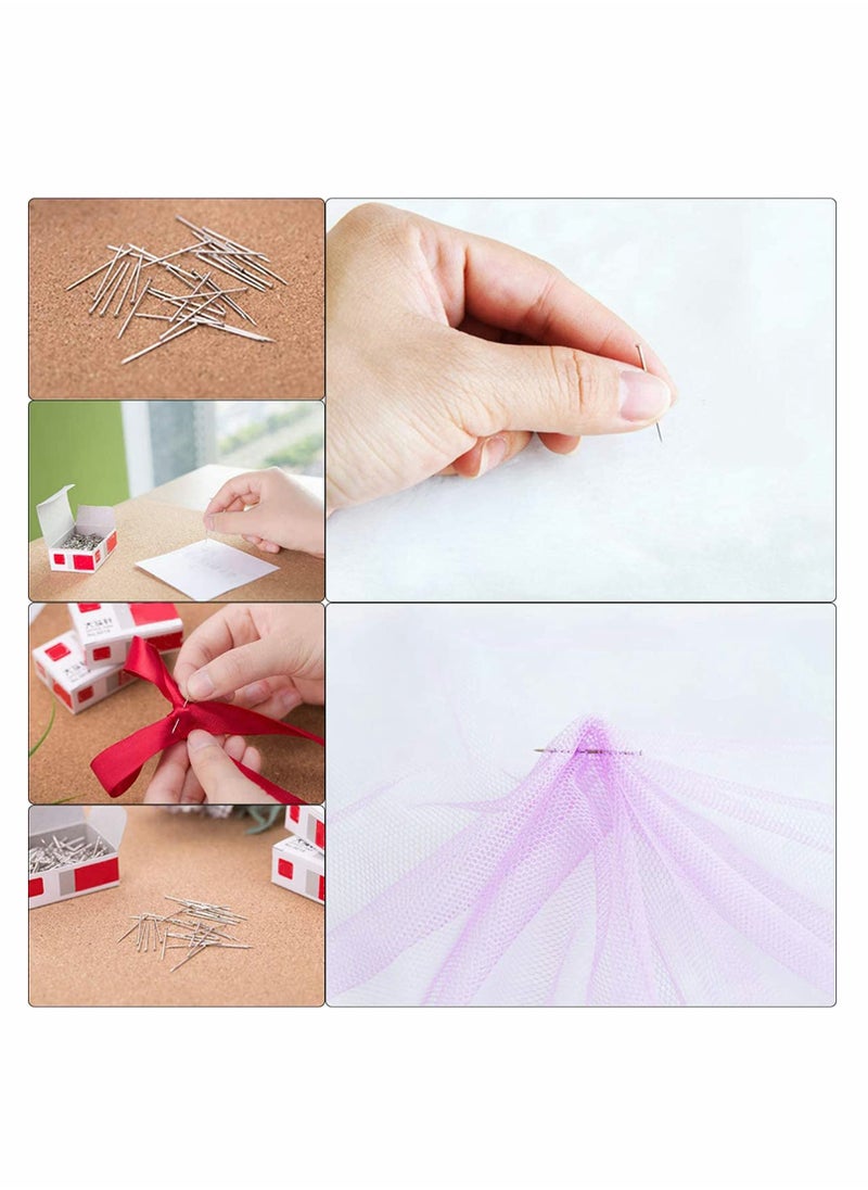KASTWAVE Straight Pins, Sewing pins, for Jewelry DIY Decoration, Crafts, Sewing Projects, Durable Stainless Steel Dressmaker Pins, Satin Pins for Jewelry Making 2000 Pieces (1 Inch)  - Image 3