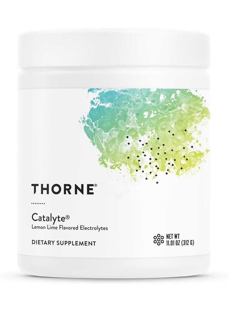 Thorne Catalyte - Lemon Lime Flavored Electrolytes - Dietary Supplement - Net wt 11.01 oz (312 g) - Image 1